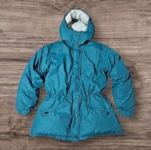 Vintage LL BEAN FREEPORT Womens M Goose Down JACKET 80s Penobscot Parka USA Made